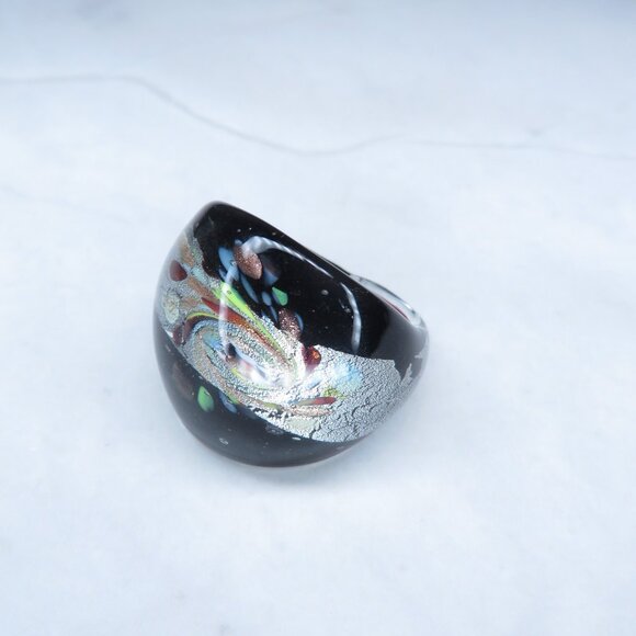 Multicolor Glass Ring - Picture 5 of 7